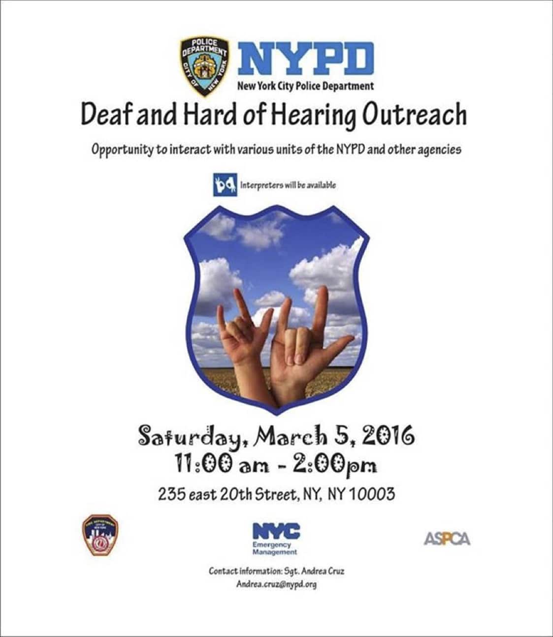 Deaf and Hard of Hearing Outreach Sara D. Roosevelt Park Coalition