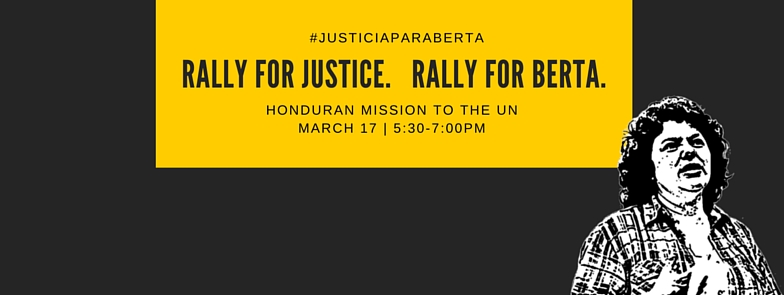 Rally for Berta (Facebook Event Cover)