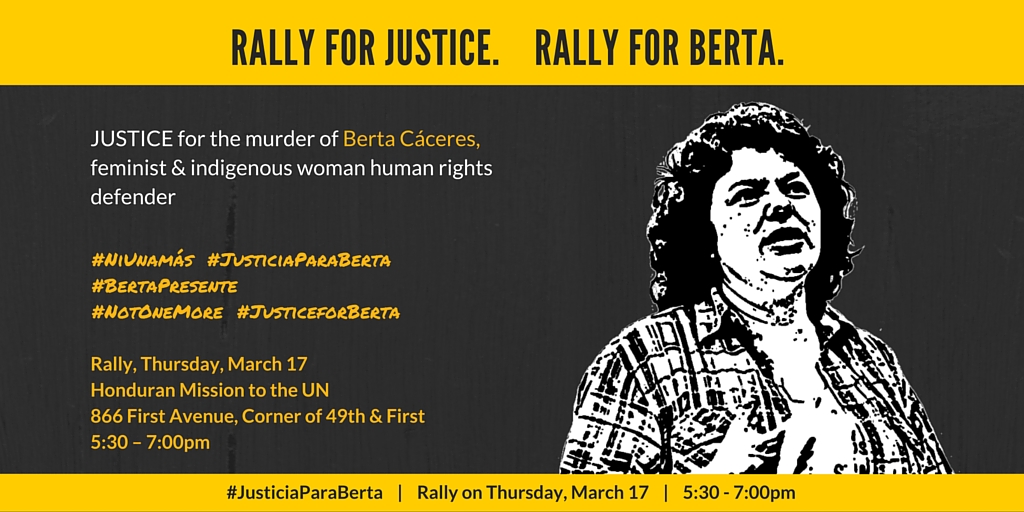 Rally for Berta (Twitter Post)